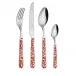 Vintage Red Set 4 Cheese Knives