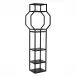 Downtown B Bookcase, Black Metal