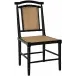 Colonial Bamboo Side Chair, Hand Rubbed Black