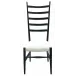 Ladder Dining Chair, Hand Rubbed Black