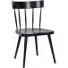 Esme Dining Chair, Hand Rubbed Black