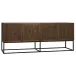 Lanon Sideboard with Metal Base, Dark Walnut