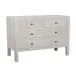 Conrad 6 Drawer Dresser, White Wash