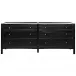 Hampton 6 Drawer Dresser, Hand Rubbed Black