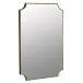 Convexed Metal Antique Brass Arch Mirror