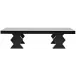Suzu Coffee Table, Hand Rubbed Black