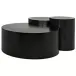 Ella Coffee Table, Black Metal Finish