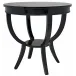 QS Scheffield Round End Table, Black