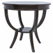 QS Scheffield Round End Table, Distressed Brown