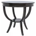 QS Scheffield Round End Table, Distressed Brown