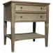 Oxford 2-Drawer Side Table, Weathered