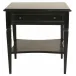 Oxford 1-Drawer Side Table, Hand Rubbed Black