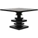 Corum Square Table, Hand Rubbed Black