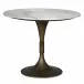 Jman Table 36", Aged Brass Finish