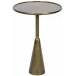 Hiro Side Table, Antique Brass