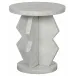 Belasco Side Table, White Marble