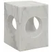 Merlin Side Table, White Stone