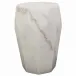 Monolith Side Table, White Stone