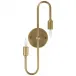 Rossi Sconce, Metal with Brass Finish