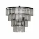 Carnegie Chandelier, Black Metal, Medium