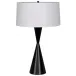 Noble Table Lamp with Shade, Black Metal