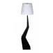 Rhombus Floor Lamp with Shade, Black Metal