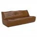 Mcclain 3 Seater, Roche Tan Leather
