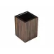 Lacquer Macassar Ebony Brush Cup 3" x 3" x 4.5"H