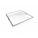 Lacquer White/Black Trim Large Square Tray 22 x 22 x 2"H