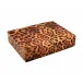 Lacquer Cheetah Stationery Box 12.5" x 9.5" x 2.75"H