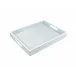 Lacquer Cool Gray/White Trim Reiko Tray 12" x 15" x 2"H