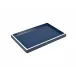 Lacquer Navy Blue/White Trim Vanity Tray 8"L x 12"W x 1.5"H