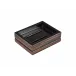 Lacquer Macassar Ebony Soap Dish 5" x 4" x 1.5"H