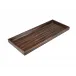 Lacquer Macassar Ebony Long Vanity Tray 7" x 17" x 1.5"H