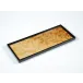 Lacquer Walnut Burl/Black Long Vanity Tray 7" x 17" x 1.5"H