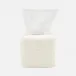 Alanya White Tissue Box Square Straight Porcelain