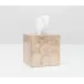 Andria #Dnr# Smoked Tissue Box Square Straight Capiz