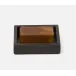 Arles Dark Soap Dish Square Straight Faux Horn