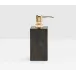 Arles Dark Soap Pump Square Straight Faux Horn