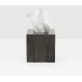 Arles Dark Tissue Box Square Straight Faux Horn