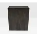 Arles Dark Wastebasket Rectangular Tapered Faux Horn