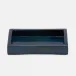 Arles Navy Soap Dish Rectangular Straight Faux Horn