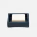 Arles Navy Soap Dish Square Straight Faux Horn