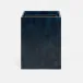 Arles Navy Wastebasket Square Straight Faux Horn