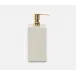 Arles White Xl Soap Pump Square Straight Faux Horn