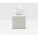 Arles White Tissue Box Square: 6"L x 6"W x 6"H
