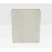 Arles White Wastebasket Rectangular Tapered Faux Horn