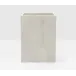 Arles White Wastebasket Square Straight Faux Horn