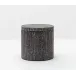 Bruges Charcoal Canister Round Faux Silk