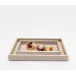Bruges Sand Trays 10"L x 6"W x 1"H, 12.5"L x 9.5"W x 1"H Set of 2
